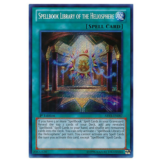 Yu-Gi-Oh! - Abyss Rising - Spellbook Library of the Heliosphere (Secret Rare) ABYR-EN087