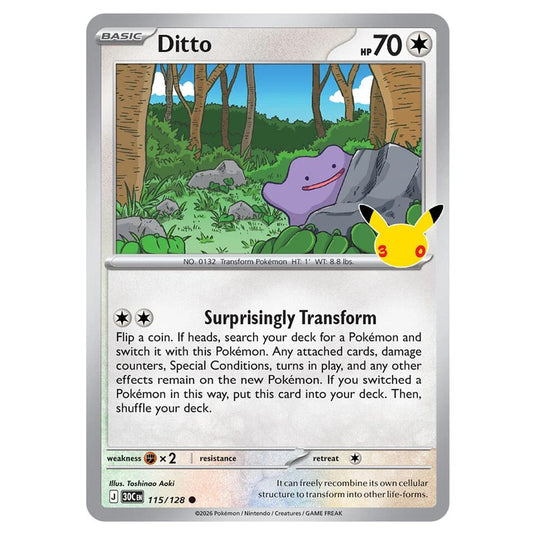 Pokemon - 30th Celebration - Ditto - 115/128