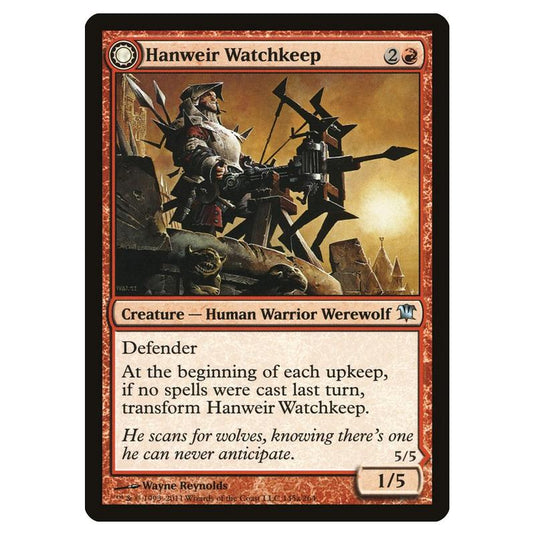 Magic the Gathering - Innistrad - Hanweir Watchkeep // Bane of Hanweir - 145/264