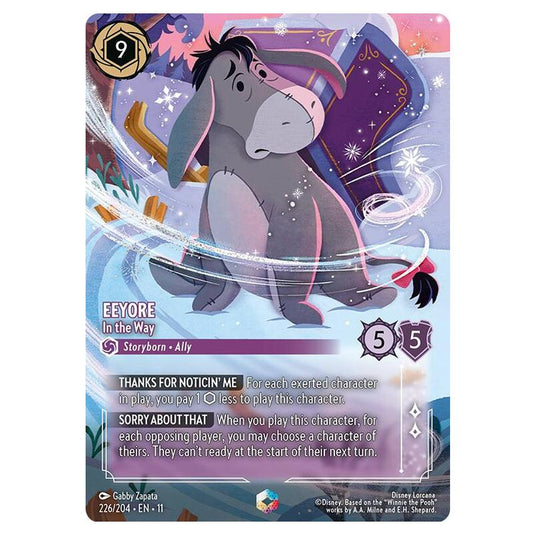 Lorcana - Winterspell - Eeyore - In the Way (Enchanted) - 226/204