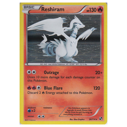 Pokemon - Black & White - Reshiram 26/114