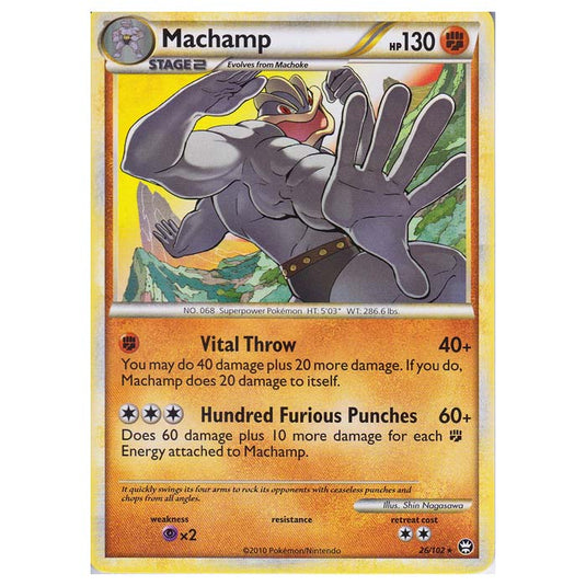 Pokemon - HGSS - Triumphant - Machamp 26/102