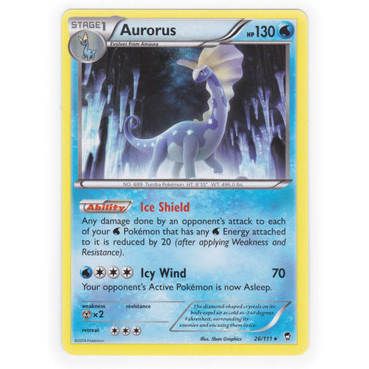 Pokemon - XY Furious Fists - Aurorus - 26/111