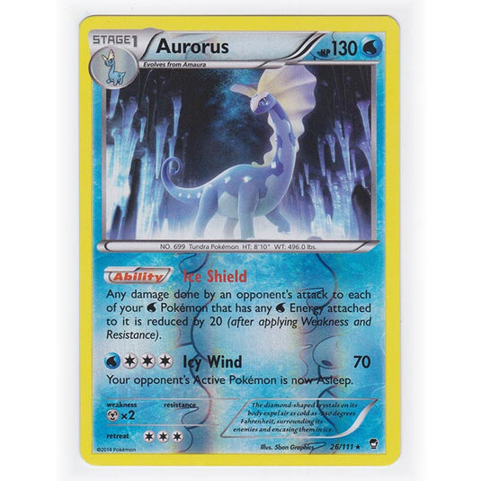 Pokemon - XY Furious Fists - (Reverse Holo) - Aurorus - 26/111