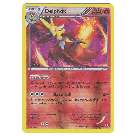 Pokemon - XY Base Set - (Reverse Holo) Delphox - 26/146