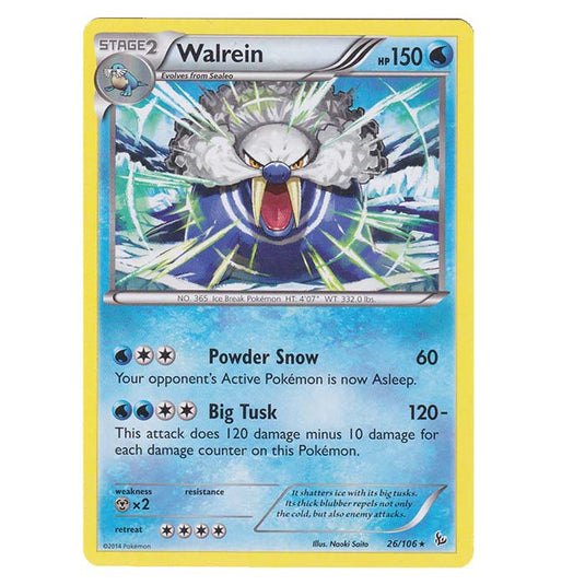 Pokemon - XY - Flashfire - Walrein - 26/106