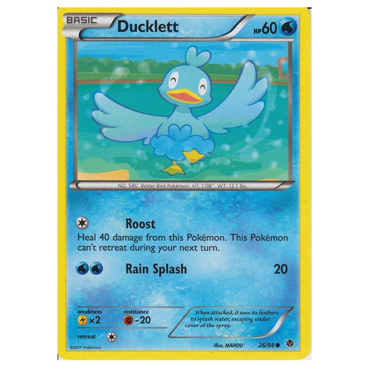 Pokemon - Black & White - Emerging Powers - Ducklett 26/98