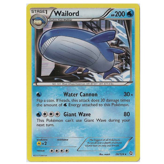 Pokemon - Black & White - Dragons Exalted - Wailord - 26/124