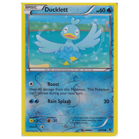 Pokemon - Black & White - Emerging Powers - (Reverse Holo) - Ducklett 26/98