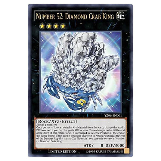 Yu-Gi-Oh! - Yu-Gi-Oh! ZEXAL Volume 6 promotional card - Number 52: Diamond Crab King (Ultra Rare) YZ06-EN001