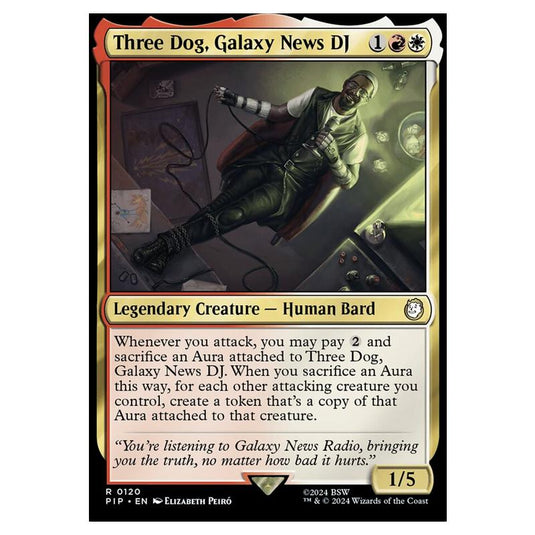 Magic The Gathering - Universes Beyond - Fallout - Three Dog, Galaxy News - 0120