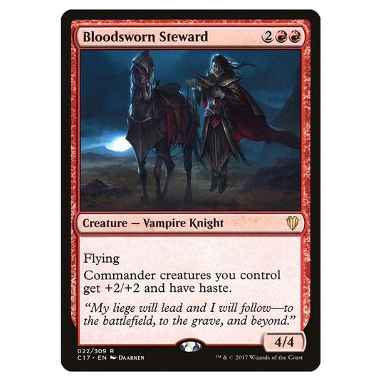 Magic The Gathering - Commander 2017 - Bloodsworn Steward - 022/309
