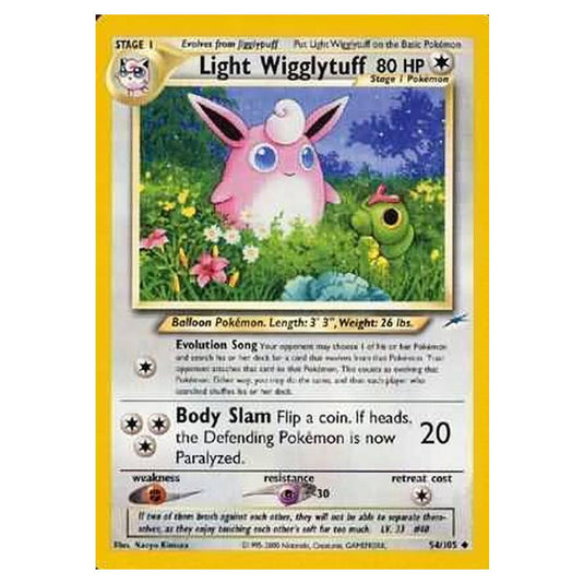Pokemon - Neo Destiny - Light Wigglytuff - 054/105
