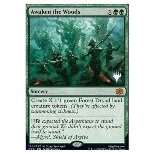 Magic The Gathering - The Brothers' War Promos - Awaken the Woods - 170/287