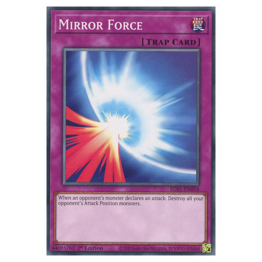 Yu-Gi-Oh! - Egyptian God Deck - Slifer the Sky Dragon - Mirror Force (Common) EGS1-EN034