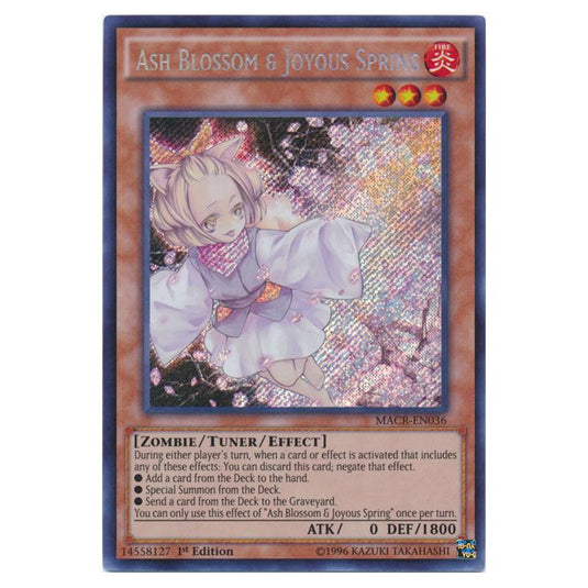 Yu-Gi-Oh! - Maximum Crisis - Ash Blossom & Joyous Spring (Secret Rare) MACR-EN036