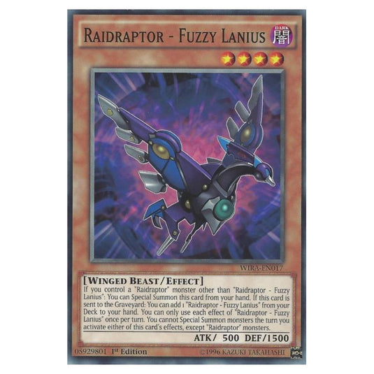 Yu-Gi-Oh! - Wing Raiders - Raidraptor - Fuzzy Lanius (Common) WIRA-EN017