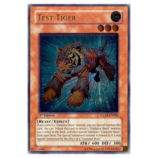 Yu-Gi-Oh! - Gladiator\'s Assault - Test Tiger (Ultimate Rare) GLAS-EN082