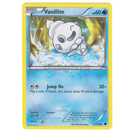 Pokemon - Black & White - Plasma Freeze - Vanillite - 27/116