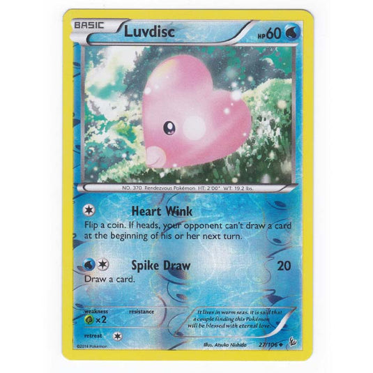 Pokemon - XY - Flashfire - (Reverse Holo) Luvdisc - 27/106