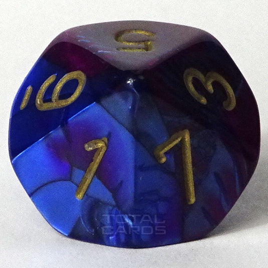 Chessex - Gemini 16mm D10 - Purple-Teal w/Gold