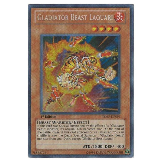 Yu-Gi-Oh! - Ra Yellow Mega Pack - Gladiator Beast Laquari (Secret Rare) RYMP-EN096