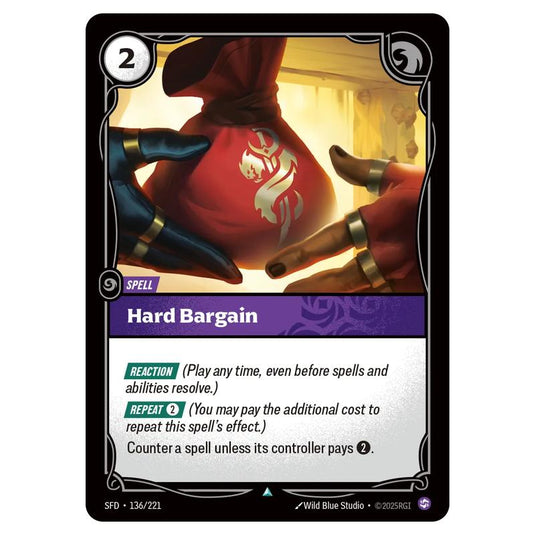 Riftbound: League of Legends TCG - Spiritforged - Hard Bargain - 136/221