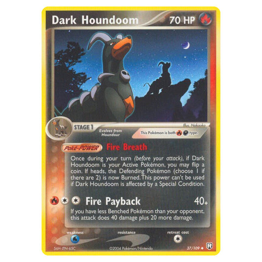 Pokemon - EX Team Rocket Returns - Dark Houndoom - 037/109