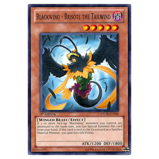 Yu-Gi-Oh! - Storm of Ragnarok - Blackwing - Brisote the Tailwind (Common) STOR-EN008