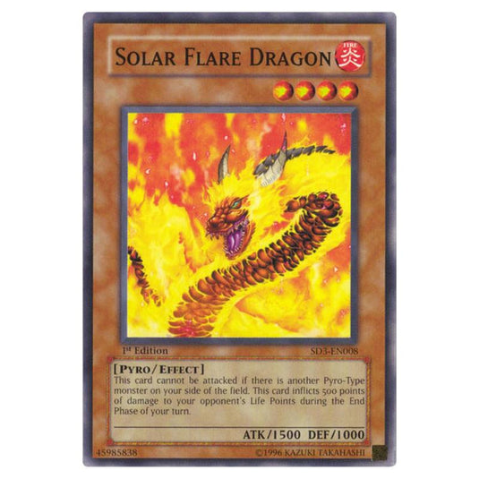 Yu-Gi-Oh! - Structure Deck - Blaze of Destruction - Solar Flare Dragon (Common) SD3-EN008