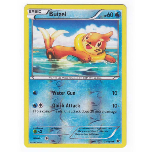 Pokemon - XY - Flashfire - (Reverse Holo) Buizel - 28/106