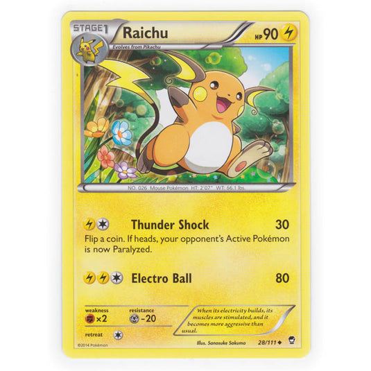 Pokemon - XY Furious Fists - Raichu - 28/111