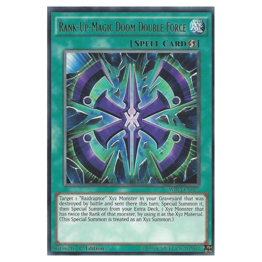 Yu-Gi-Oh! - Wing Raiders - Rank-Up-Magic Doom Double Force (Rare) WIRA-EN027
