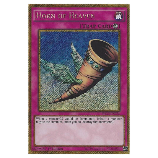 Yu-Gi-Oh! - Premium Gold - Infinite Gold - Horn of Heaven (Gold Secret Rare) PGL3-EN034