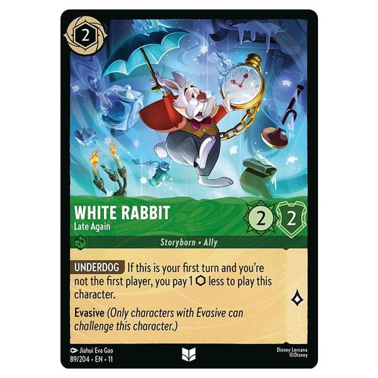Lorcana - Winterspell - White Rabbit - Late Again (Uncommon) - 089/204