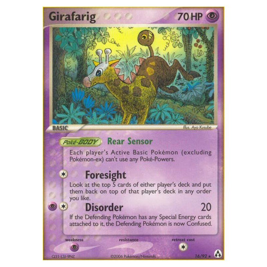 Pokemon - EX Legend Maker - Girafarig - 16/92