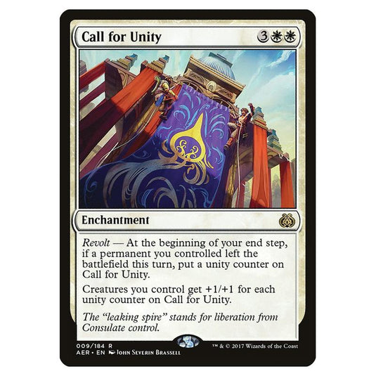 Magic the Gathering - Aether Revolt - Call for Unity - 9/184
