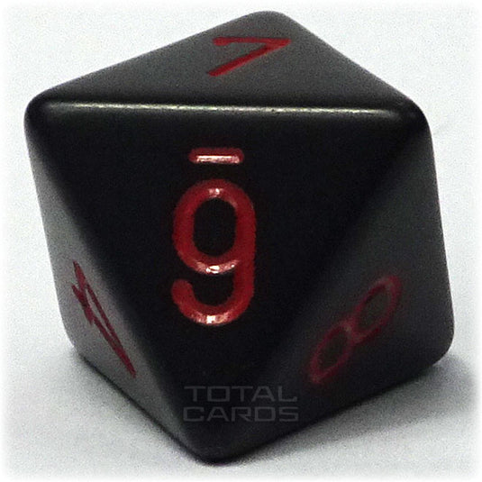 Chessex - Opaque 16mm D8 - Black w/Red