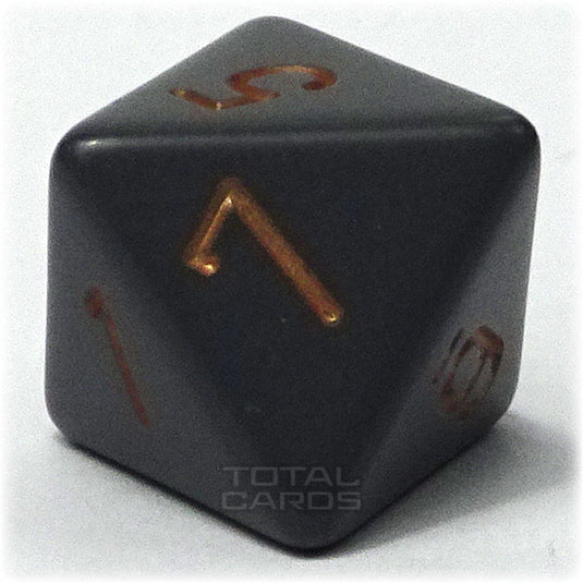 Chessex - Opaque 16mm D8 - Dark Grey w/Copper