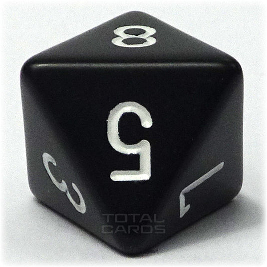 Chessex - Opaque 16mm D8 - Black w/White