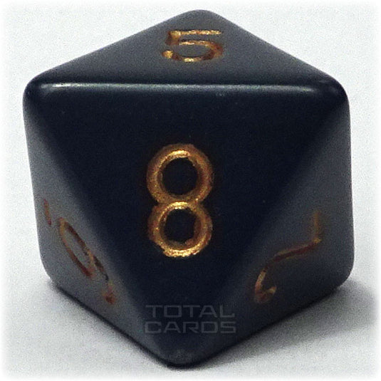 Chessex - Opaque 16mm D8 - Dusty Blue w/Gold