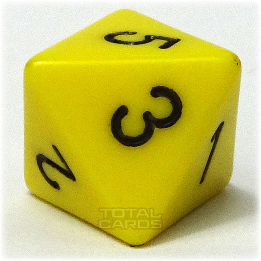 Chessex - Opaque 16mm D8 - Yellow w/Black