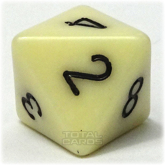 Chessex - Opaque 16mm D8 - Ivory w/Black
