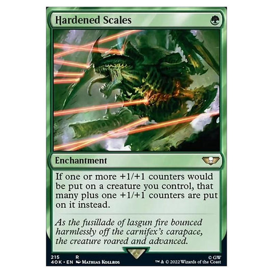 Magic The Gathering - Universes Beyond - Warhammer 40k - Hardened Scales - 215/168