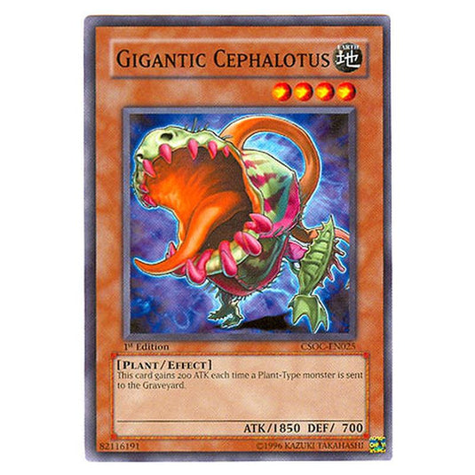 Yu-Gi-Oh! - Crossroads of Chaos - Gigantic Cephalotus (Common) CSOC-EN025