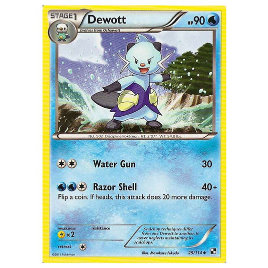 Pokemon - Black & White - Dewott 29/114