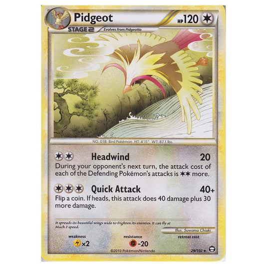 Pokemon - HGSS - Triumphant - Pidgeot 29/102