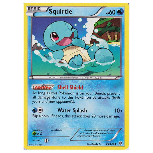 Pokemon - Black & White - Boundaries Crossed - Squirtle 29/149