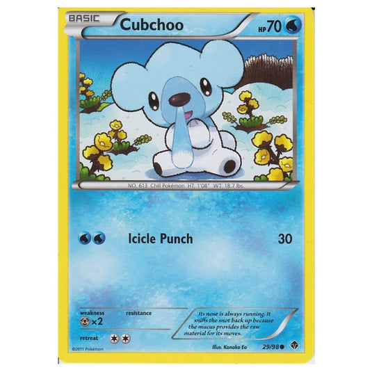 Pokemon - Black & White - Emerging Powers - Cubchoo 29/98