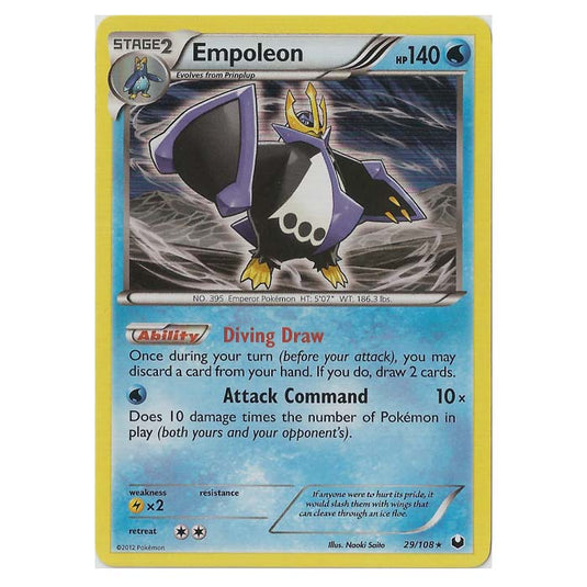 Pokemon - Black & White - Dark Explorers - Empoleon - 29/108